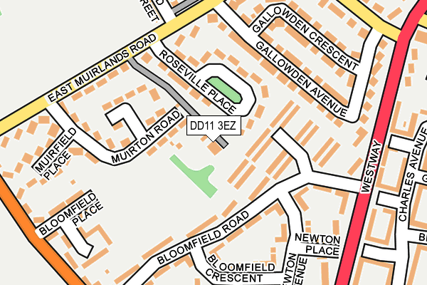 DD11 3EZ map - OS OpenMap – Local (Ordnance Survey)