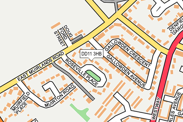 DD11 3HB map - OS OpenMap – Local (Ordnance Survey)