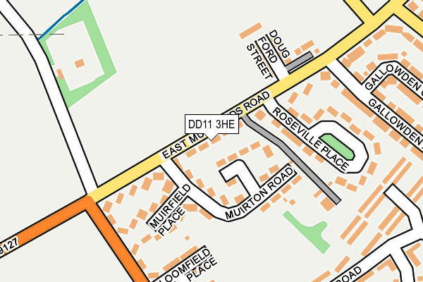 DD11 3HE map - OS OpenMap – Local (Ordnance Survey)