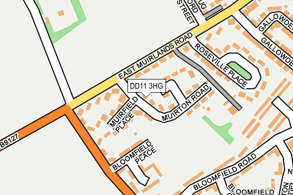 DD11 3HG map - OS OpenMap – Local (Ordnance Survey)
