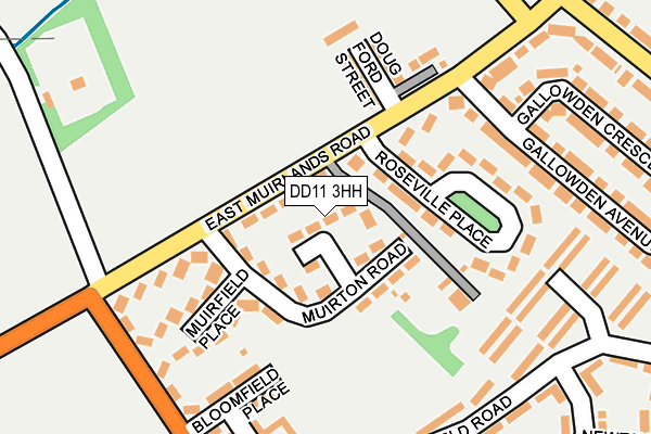 DD11 3HH map - OS OpenMap – Local (Ordnance Survey)