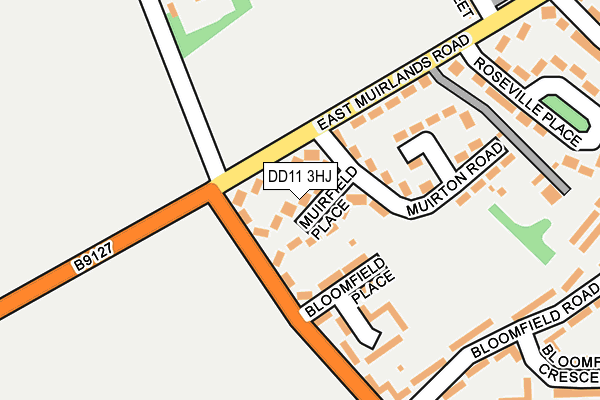 DD11 3HJ map - OS OpenMap – Local (Ordnance Survey)