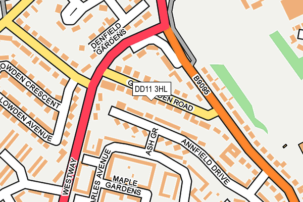 DD11 3HL map - OS OpenMap – Local (Ordnance Survey)