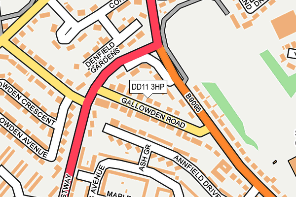 DD11 3HP map - OS OpenMap – Local (Ordnance Survey)