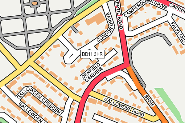 DD11 3HR map - OS OpenMap – Local (Ordnance Survey)