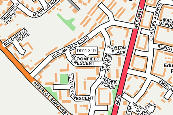 DD11 3LD map - OS OpenMap – Local (Ordnance Survey)