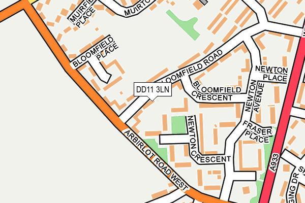 DD11 3LN map - OS OpenMap – Local (Ordnance Survey)