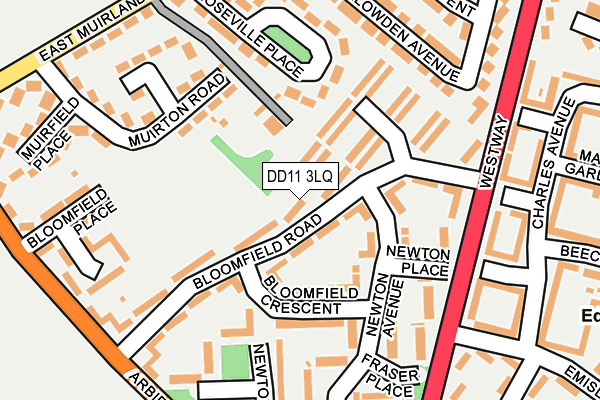 DD11 3LQ map - OS OpenMap – Local (Ordnance Survey)