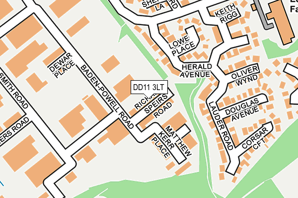 DD11 3LT map - OS OpenMap – Local (Ordnance Survey)