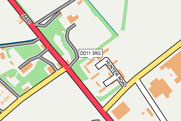 DD11 3RG map - OS OpenMap – Local (Ordnance Survey)