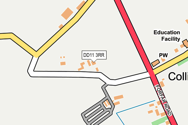 DD11 3RR map - OS OpenMap – Local (Ordnance Survey)