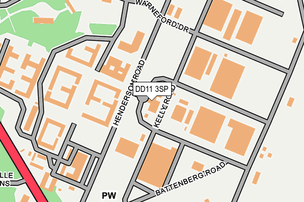 DD11 3SP map - OS OpenMap – Local (Ordnance Survey)