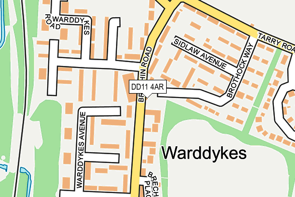 DD11 4AR map - OS OpenMap – Local (Ordnance Survey)