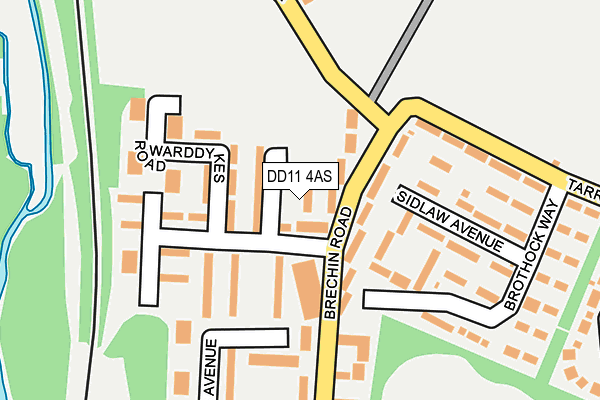 DD11 4AS map - OS OpenMap – Local (Ordnance Survey)