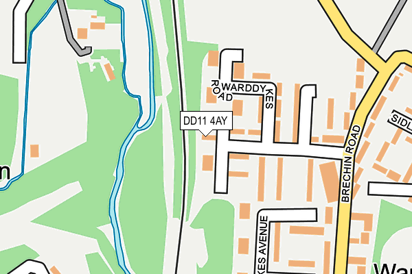 DD11 4AY map - OS OpenMap – Local (Ordnance Survey)