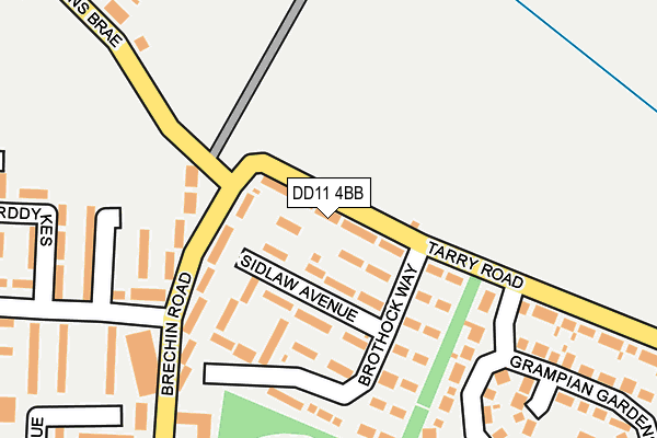 DD11 4BB map - OS OpenMap – Local (Ordnance Survey)