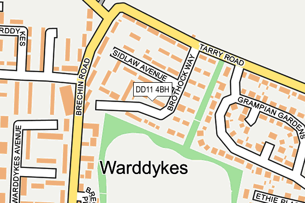 DD11 4BH map - OS OpenMap – Local (Ordnance Survey)