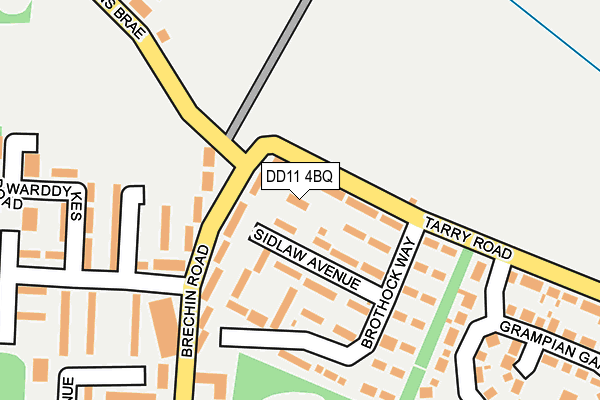 DD11 4BQ map - OS OpenMap – Local (Ordnance Survey)