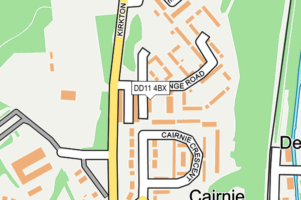 DD11 4BX map - OS OpenMap – Local (Ordnance Survey)