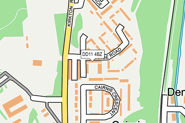 DD11 4BZ map - OS OpenMap – Local (Ordnance Survey)