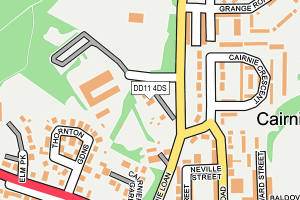 DD11 4DS map - OS OpenMap – Local (Ordnance Survey)