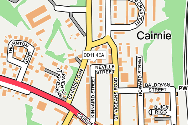 DD11 4EA map - OS OpenMap – Local (Ordnance Survey)