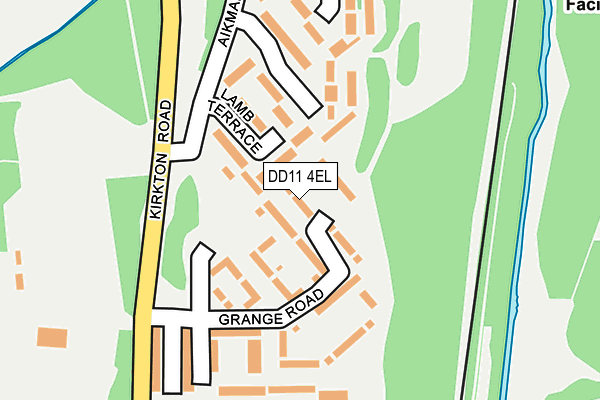 DD11 4EL map - OS OpenMap – Local (Ordnance Survey)