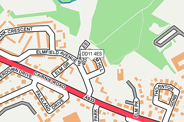DD11 4ES map - OS OpenMap – Local (Ordnance Survey)