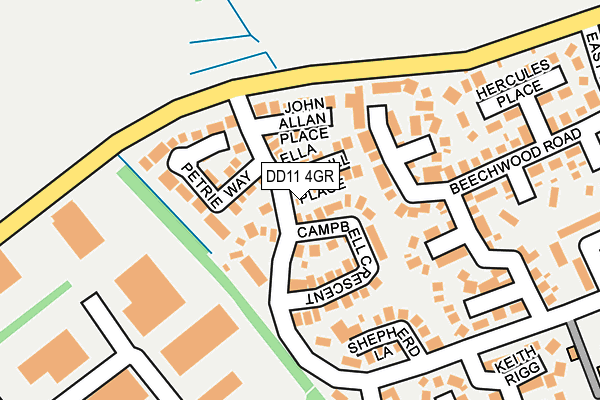 DD11 4GR map - OS OpenMap – Local (Ordnance Survey)