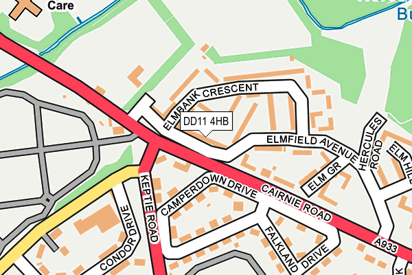 DD11 4HB map - OS OpenMap – Local (Ordnance Survey)
