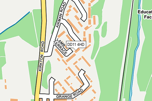 DD11 4HD map - OS OpenMap – Local (Ordnance Survey)