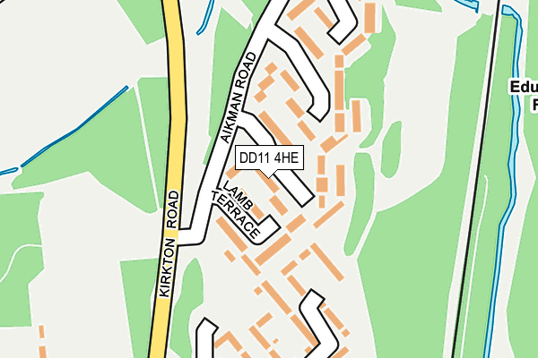 DD11 4HE map - OS OpenMap – Local (Ordnance Survey)