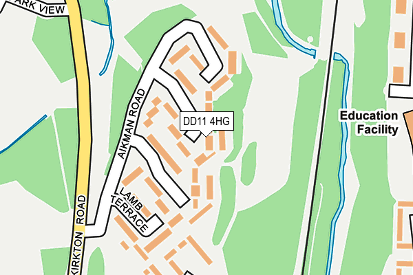 DD11 4HG map - OS OpenMap – Local (Ordnance Survey)