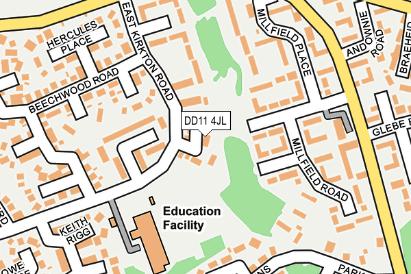 DD11 4JL map - OS OpenMap – Local (Ordnance Survey)