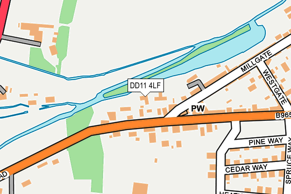 DD11 4LF map - OS OpenMap – Local (Ordnance Survey)