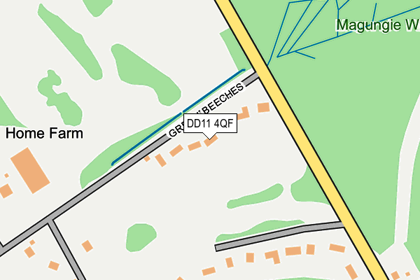 DD11 4QF map - OS OpenMap – Local (Ordnance Survey)