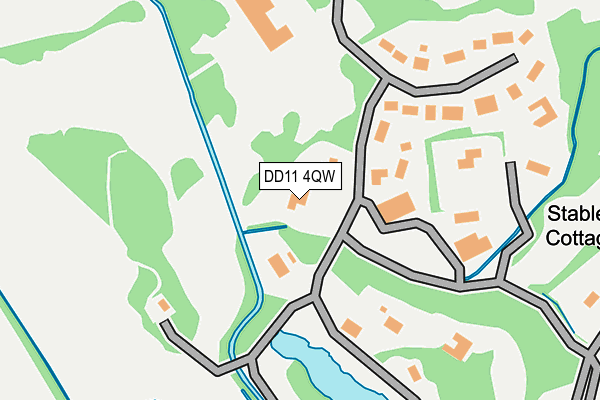 DD11 4QW map - OS OpenMap – Local (Ordnance Survey)