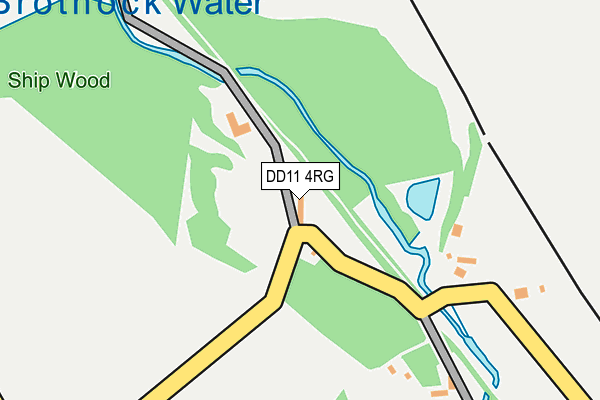 DD11 4RG map - OS OpenMap – Local (Ordnance Survey)