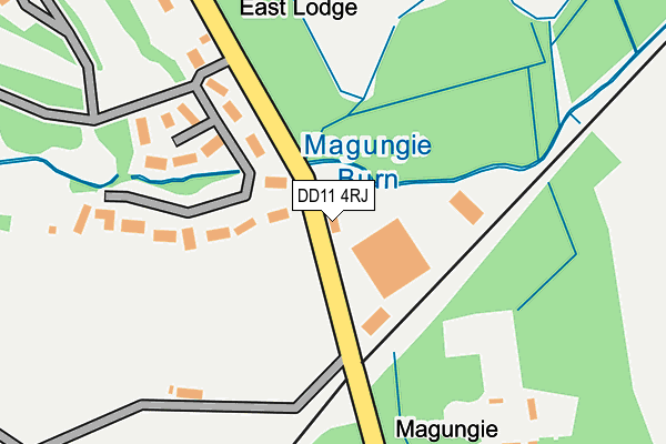 DD11 4RJ map - OS OpenMap – Local (Ordnance Survey)