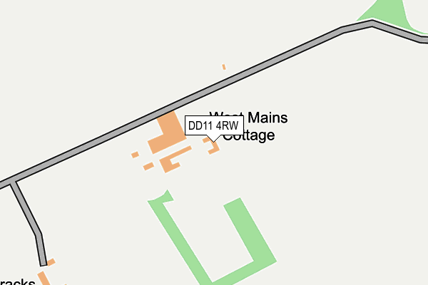 DD11 4RW map - OS OpenMap – Local (Ordnance Survey)