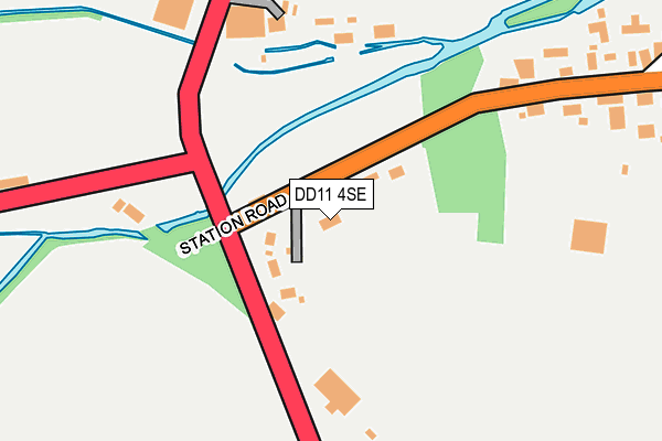 DD11 4SE map - OS OpenMap – Local (Ordnance Survey)