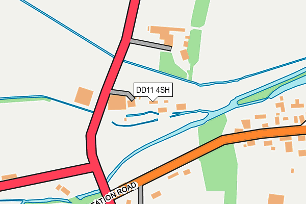 DD11 4SH map - OS OpenMap – Local (Ordnance Survey)