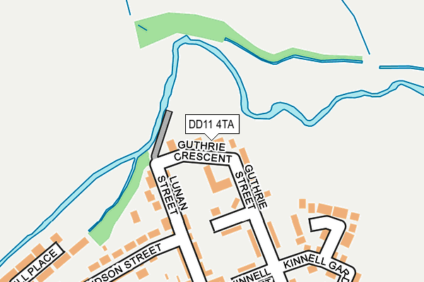 DD11 4TA map - OS OpenMap – Local (Ordnance Survey)