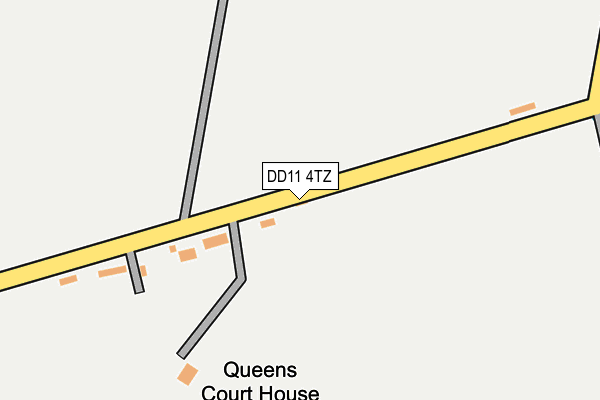 DD11 4TZ map - OS OpenMap – Local (Ordnance Survey)