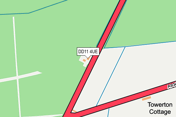 DD11 4UE map - OS OpenMap – Local (Ordnance Survey)