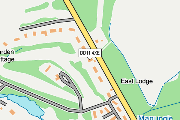 DD11 4XE map - OS OpenMap – Local (Ordnance Survey)
