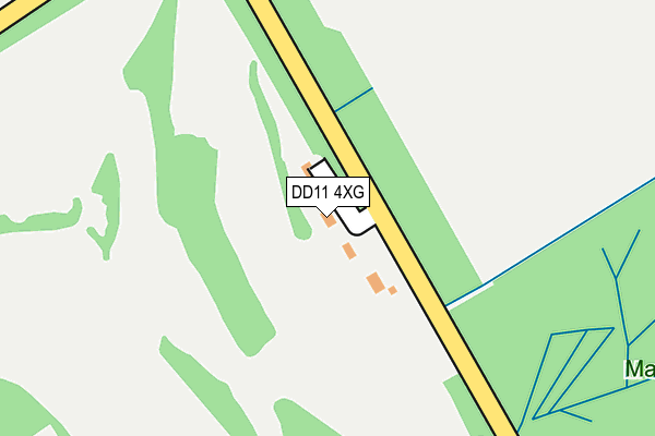 DD11 4XG map - OS OpenMap – Local (Ordnance Survey)