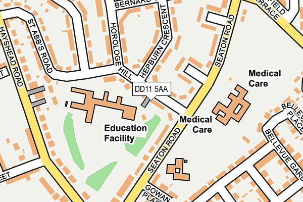 DD11 5AA map - OS OpenMap – Local (Ordnance Survey)