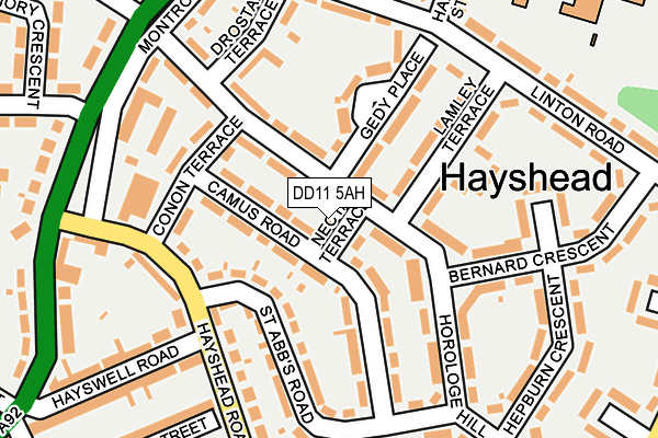 DD11 5AH map - OS OpenMap – Local (Ordnance Survey)