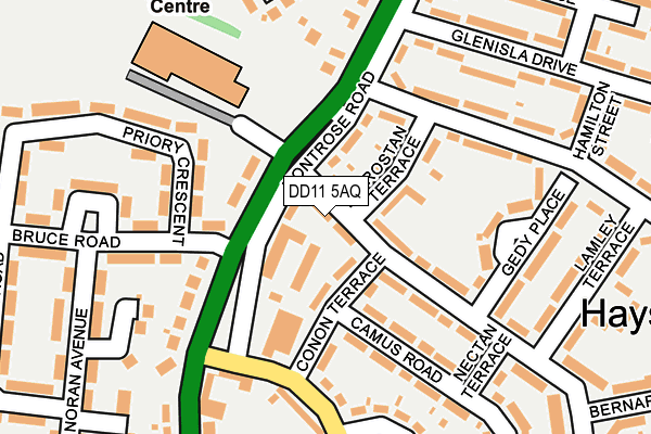 DD11 5AQ map - OS OpenMap – Local (Ordnance Survey)